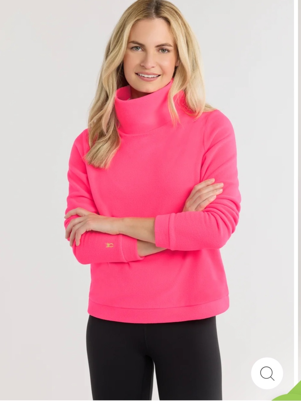 Neon pink Dudley Stephens park slope turtleneck